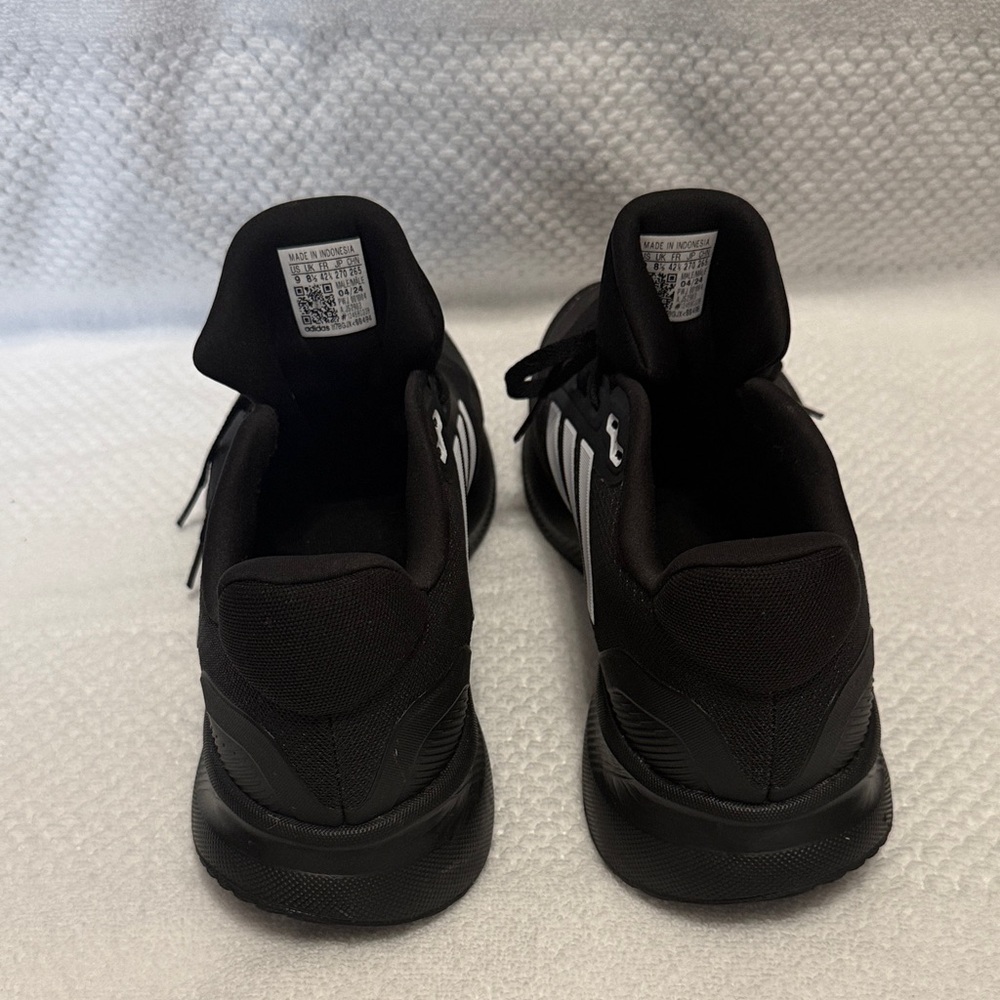 Adidas Men's Black and White Athletic Sneakers - Picture 4 of 7
